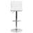 Winnols Contemporary Adjustable Height Barstool with Vertical Stitch Back/Seat-20237639