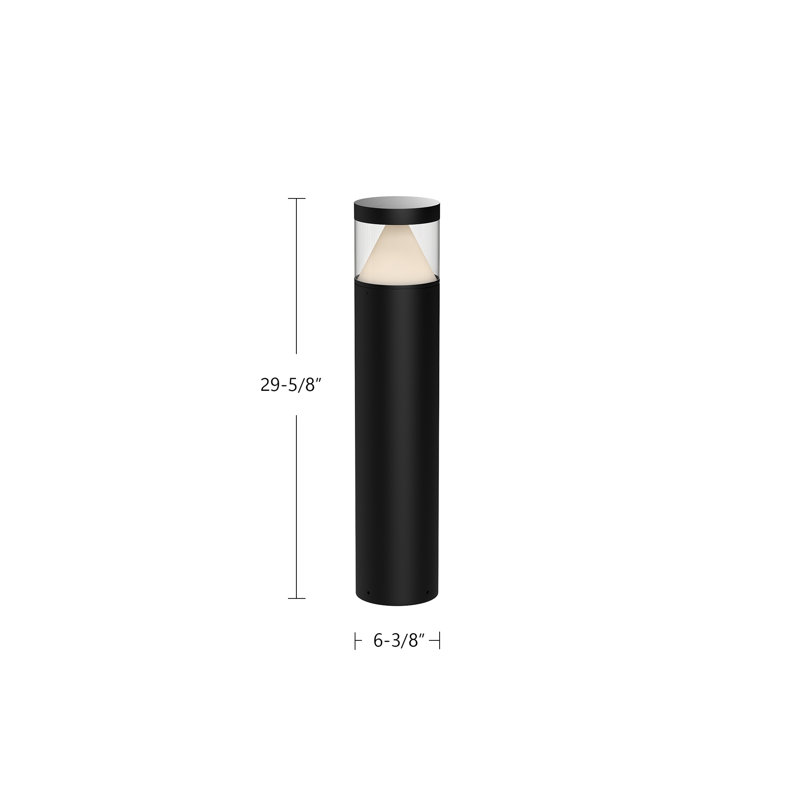 Hanover LED Bollard Light, 29.63" H x 6.38" W x 6.38" D