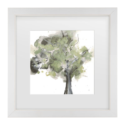 Bolog Chris Paschke Treetops II Sage Matted Framed Art