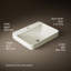 Vox Vitreous China Rectangular Vessel Bathroom Sink with Overflow-856925028-870115874
