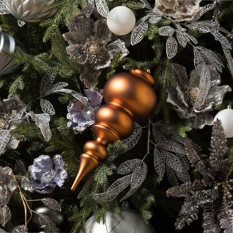 Ornement de Noël mat faîteau, Mauve