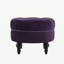 Repose-pieds capitonné Dawn, velours mauve