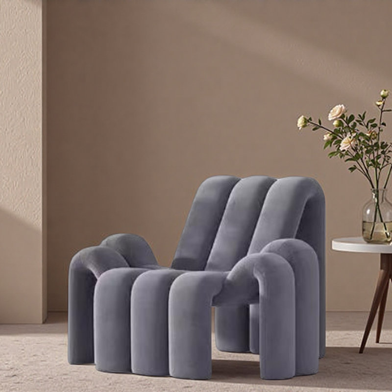 Chaise de loisirs créative simple., Gris