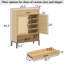 Armoire à chaussures à 5 niveaux en rotin, armoire à chaussures avec portes, armoire de rangement avec tiroir et casier inférieur pour le vestibule