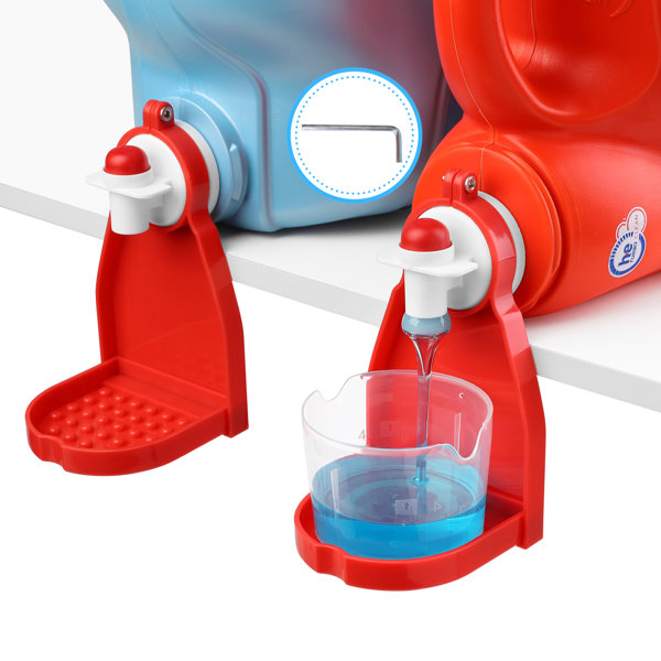 Liquid Laundry Dispenser, Detergent Soap Holder, Storage Container with  Spigot, 2 Clear Bottles, 64oz, 4.5x12.25, Plastic Container, Drip  Catcher