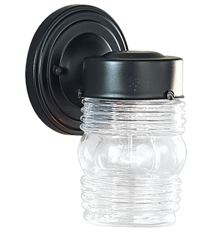 One Light Outdoor Wall Lantern from Generation Lighting , Black