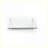 Wall Shelf, Rustic Floating Wall Mounted Single Shelf with Chrome Brackets | White | Solid Wood