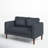 Jordy 54.5'' Faux Leather Loveseat-295316590