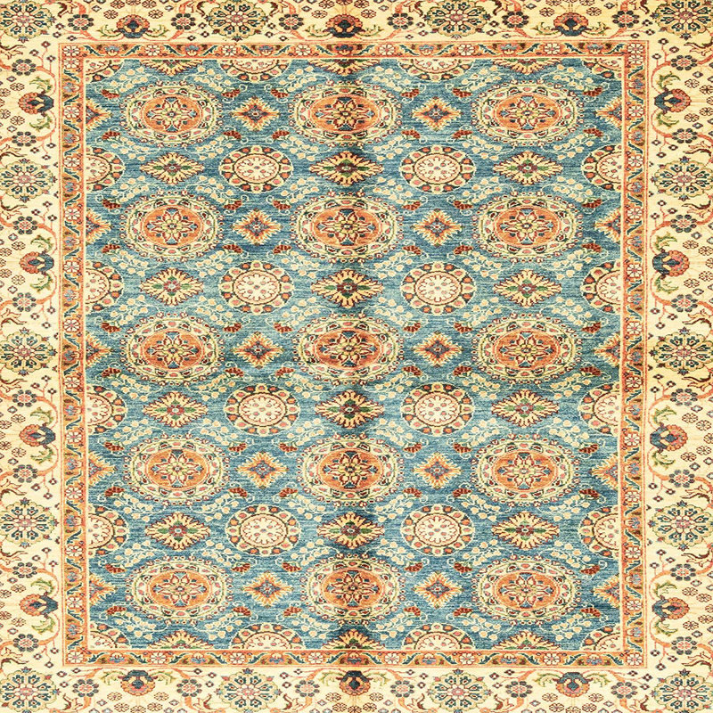 Abstract Indoor Rug, Square 4'