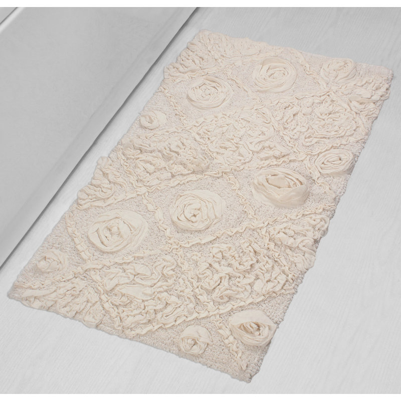 Tapis pour salle de bain Schoenberger, Ivoire, L 40 po x l 24 po