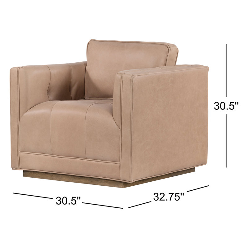 Kiera Swivel Chair-Sonoma Black, Palermo Nude