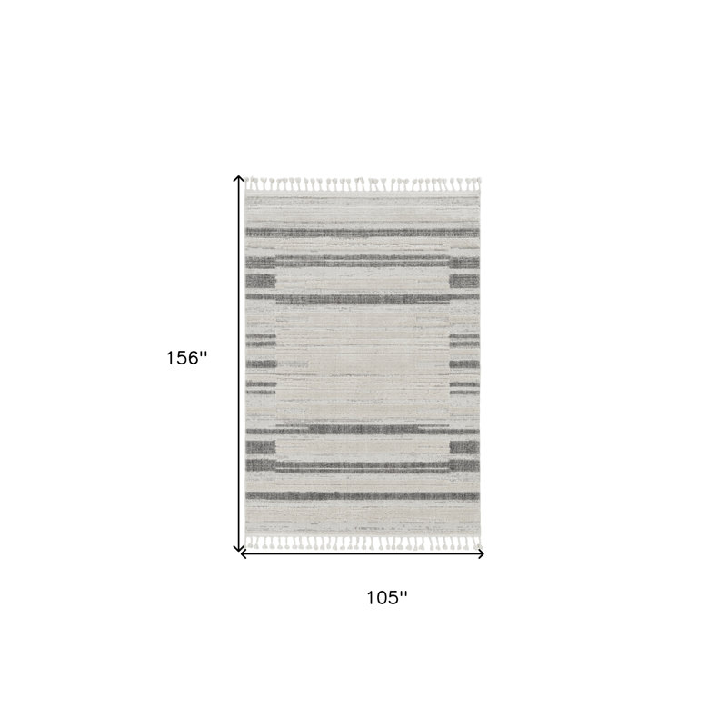 HomeRoots Rectangle Machine Woven Area Rug