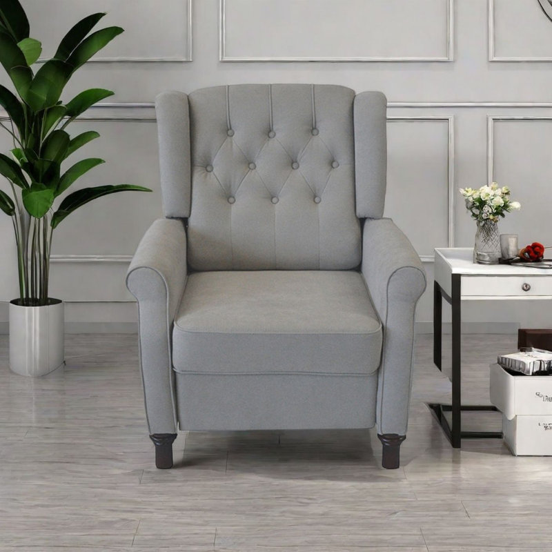 Fauteuil inclinable Statis, Lin gris pâle