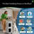 iAdaptAir 2.0 Medium 5-Stage True HEPA Filtration for Viruses, Mould, Dust, Smoke, Pollen & Odours with 2 year Filter Life, Ozone Free Bi-Polar Technology, WiFi Compatible, and up to, 2,650 Sq Ft of Clean Air.
