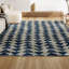 Tapis crème / bleu marine Maurisa-1484556147