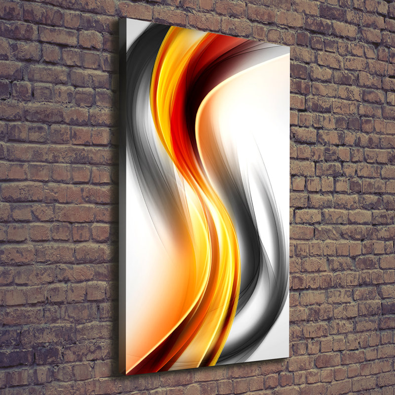 Waves Abstraction - Wrapped Canvas Print