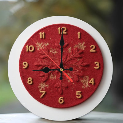 Couronne de Noël-Horloge-Visage