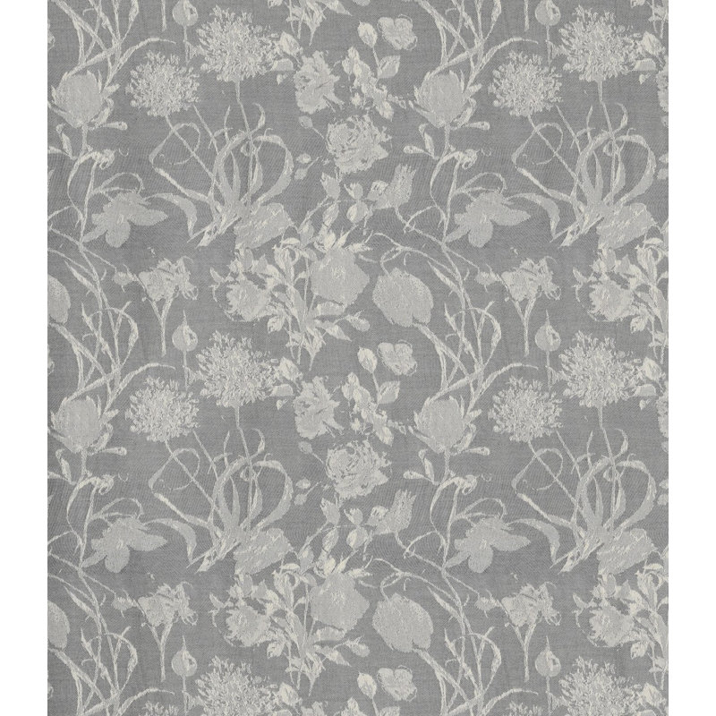 Micheal Cotton Room Darkening Curtain Single Panel, Dark Grey, 145cm Width x 145cm Drop