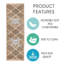 Tapis d'escalier intérieur antidérapant 9 po x 28 po Algenis-1933603514