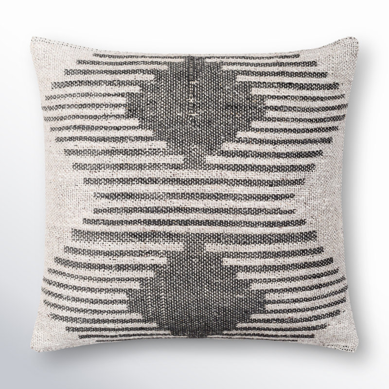 Mahala Geometric Modal Reversible Throw Pillow, 22" H x 22" W, Down