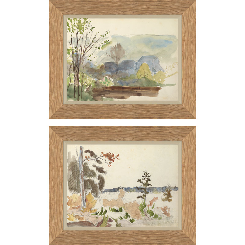 Earthsong I & II Painting by David