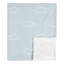 Couverture pour bébé rouge et bleue en polyester