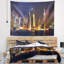 Paysage urbain de new york skyline pendant la nuit tapisserie-28503950