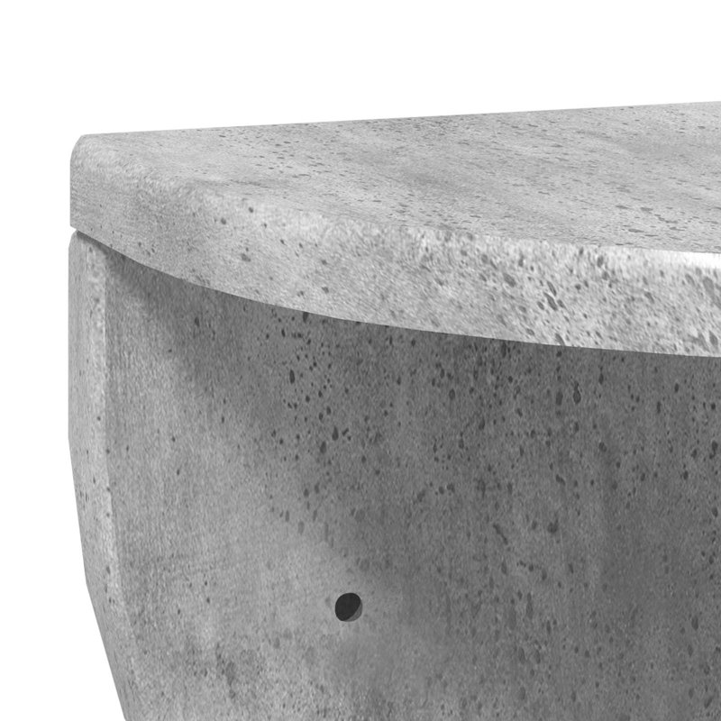 Floating Shelf, 19cm H x 38cm W x 19cm D, Concrete Grey