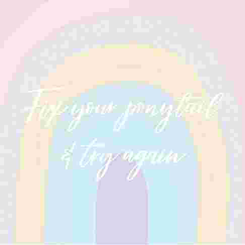 " Fix Your Ponytail " by Imperfect Dust, 12" H x 12" W