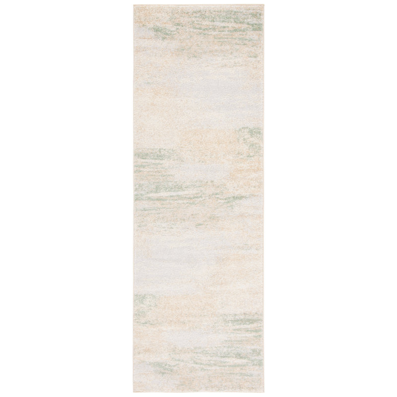 Adirondack Area Rug In Ivory / Gold, Runner 76 x 244 cm