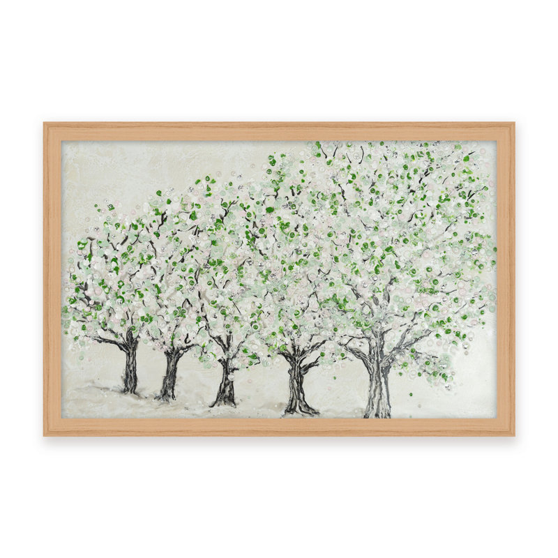 Nature Inspired "Springtime Serenity" Canvas Wall Art By , 16" H x 24" W, Framed Canvas, Beige