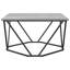 Coffee Table Engineered Wood and Steel Modern Low Living Room Square-134459668