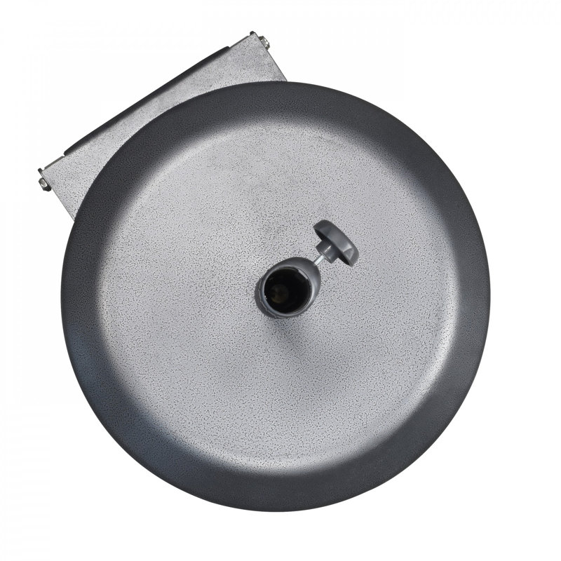 Base de parasol autoportante Onoria, Enduit imitant le métal frappé gris