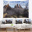 Tapisserie en polyester tre cime et monte paterno avec accessoires suspendus inclus-28490689