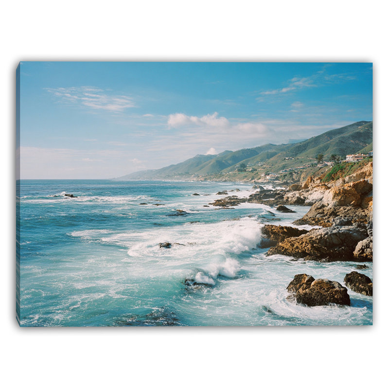 «Coastal Hills Panorama», art mural sur toile tendue, H 16 po x l 24 po