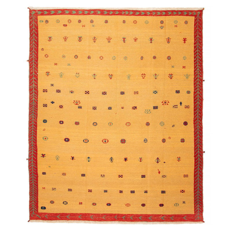 Kashkuli Brown Tapestry Kilim 6'10" x 8'3"