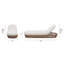 Chaise longue de patio en tissu d'ameublement tissé 80,5 "Demars Sunbrella