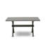 Ensemble de table de salle à manger 5 pièces comprenant une table de cuisine rectangulaire avec pieds en X et 4 chaises de salle à manger Parsons en tissu noir, noir brossé-84511691