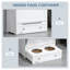 Armoire de rangement avec tiroir coulissant, MDF blanc PawHut