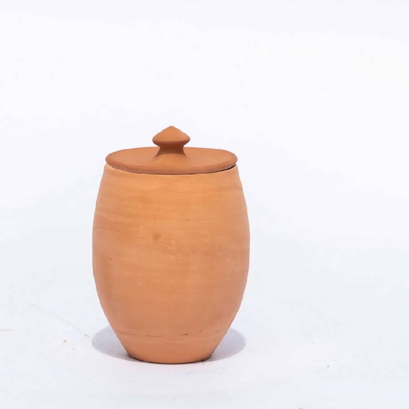 Terracotta Jar, 5" H x 4" W x 4" D