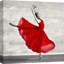Ballerina In Red - Wrapped Canvas Print-1434994778