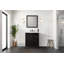 Meuble-lavabo brun rustique 30 po X P 22 po D, avec comptoir en marbre de culture-117980226