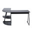 Almodovar L-Shaped Metal Base Executive Desk