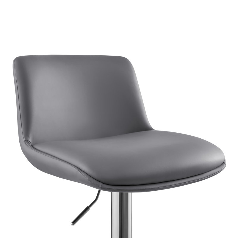 Tabouret pivotant à hauteur réglable Akinori, Gris foncé