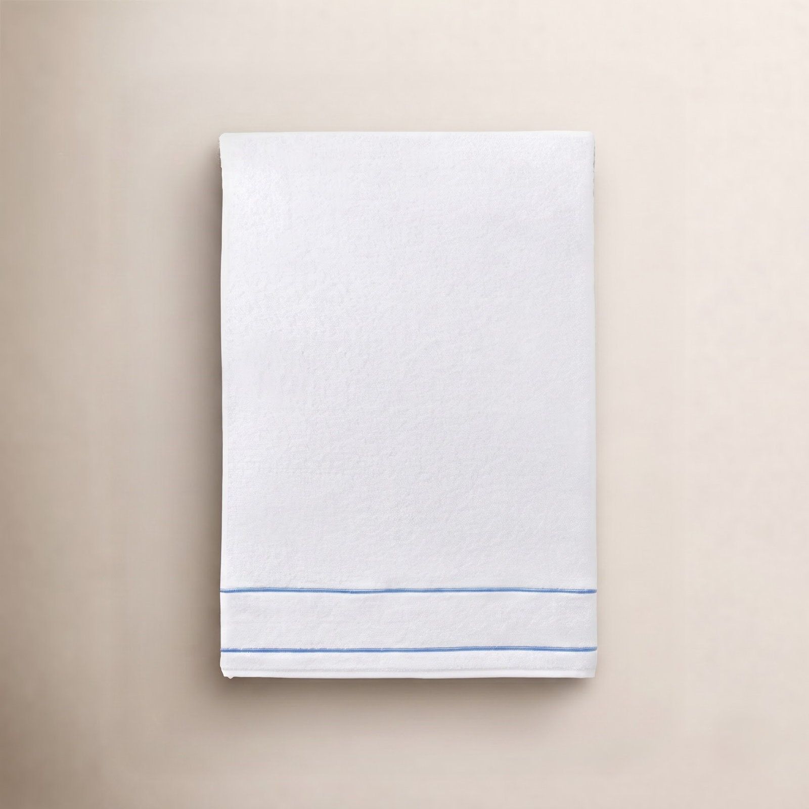 Lillet Cotton Hand Towel, White/Periwinkle