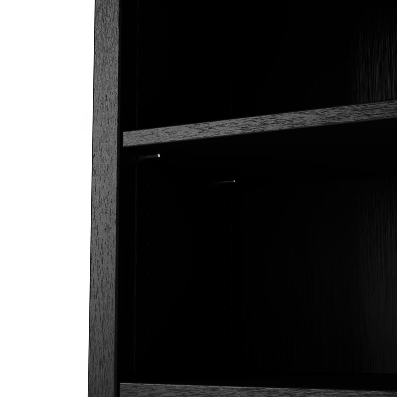 Colton Bookcase, (4 Shelves) 48" H x 30" W x 13"D, Black