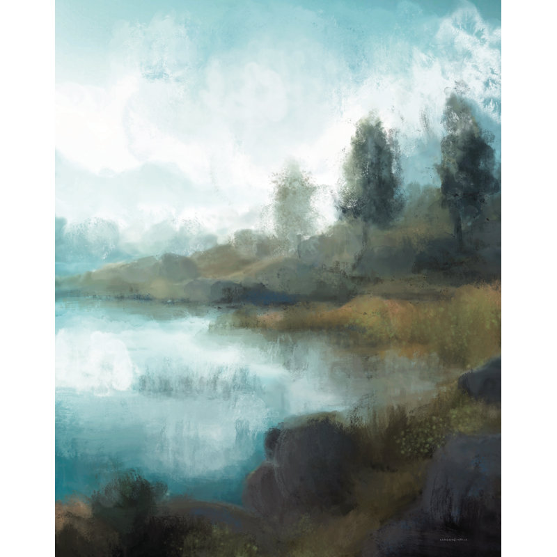 Paillettes sur le lac par Kamdon Kreations, H 40 po x l 30 po