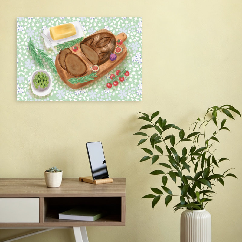 Impression d'art mural rustique cerisier rustique contemporain, H 12 po x l 18 po
