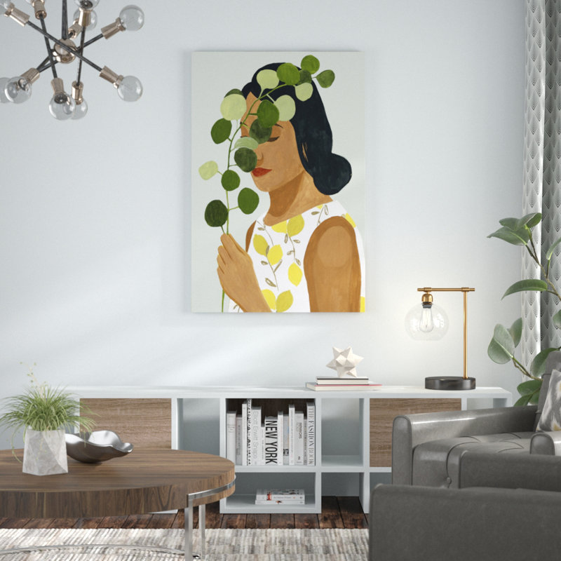 «Botany Portrait II», peinture sur toile, H 48 po x l 32 po