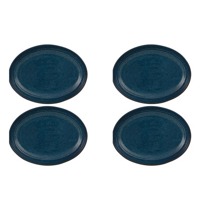 Gemstone Lapis Lazuli Stoneware Salad/Dessert Plate